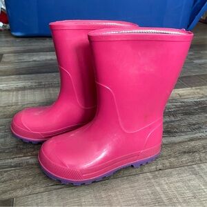 Kids Pink Rain Boots